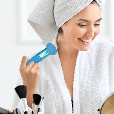 Pinceau Maquillage - PowderCosmeticBrushes™ - Bleu - La Rose Sublime