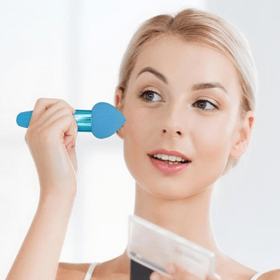 Pinceau Maquillage - PowderCosmeticBrushes™ - Bleu - La Rose Sublime
